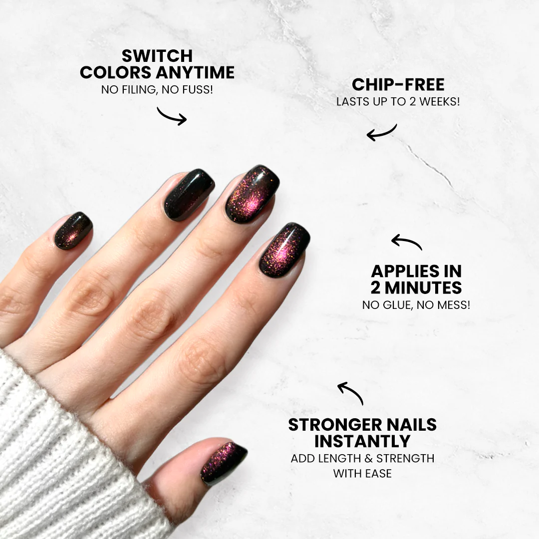 Frosted Cheer - Oval Sustainable Nails - Image 5