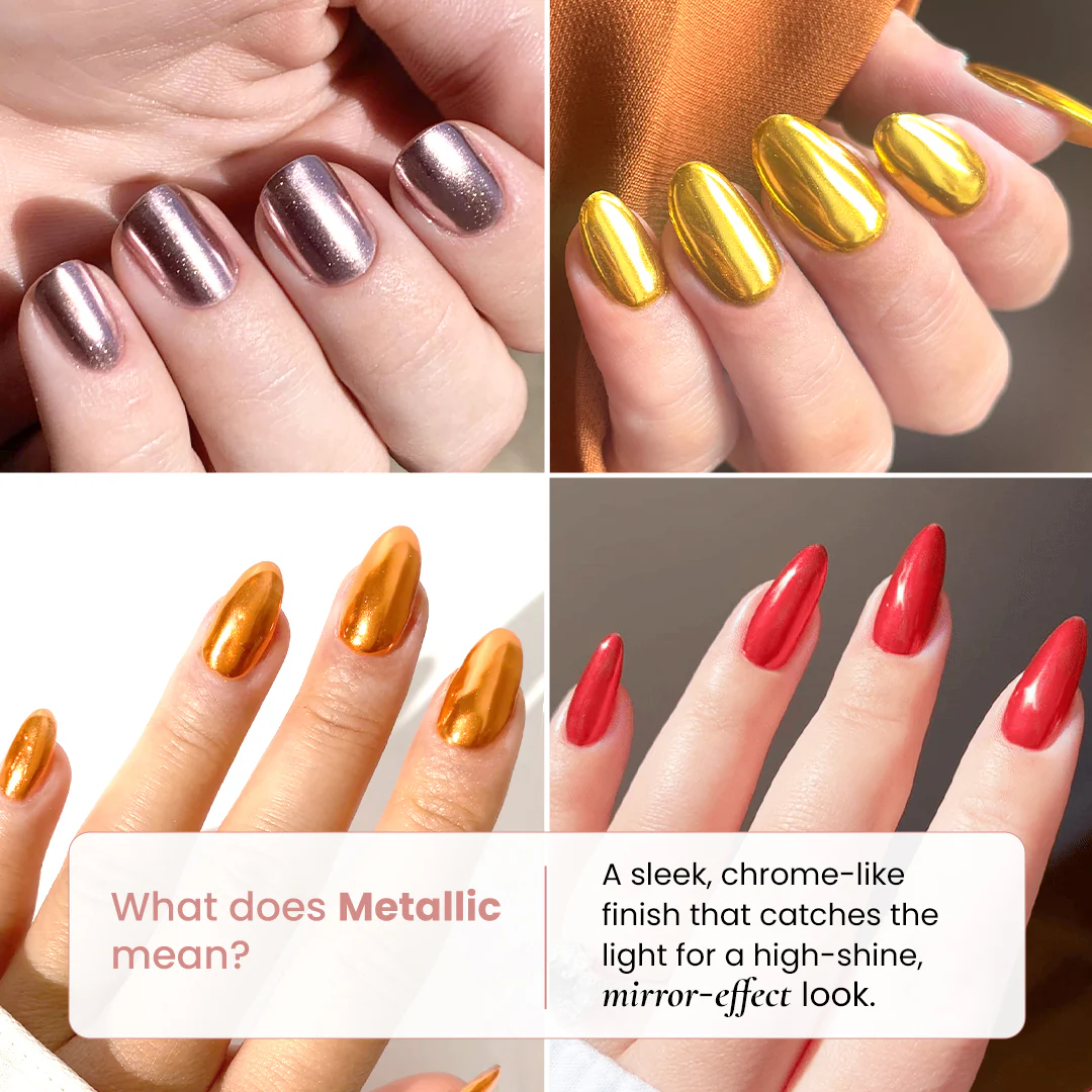 Red - Metallic Nail Powder - Image 4