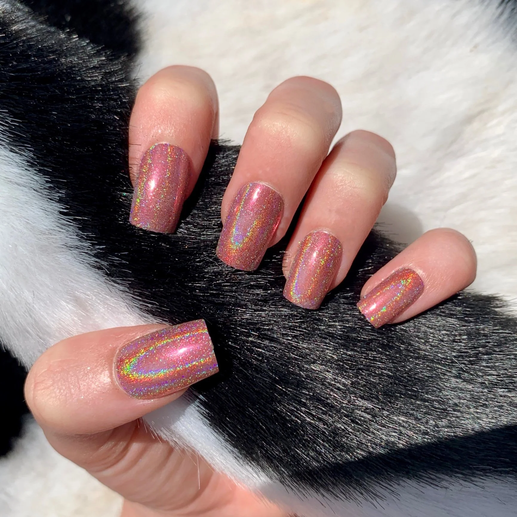 Pink Shatter - Holographic Nail Powder - Image 5