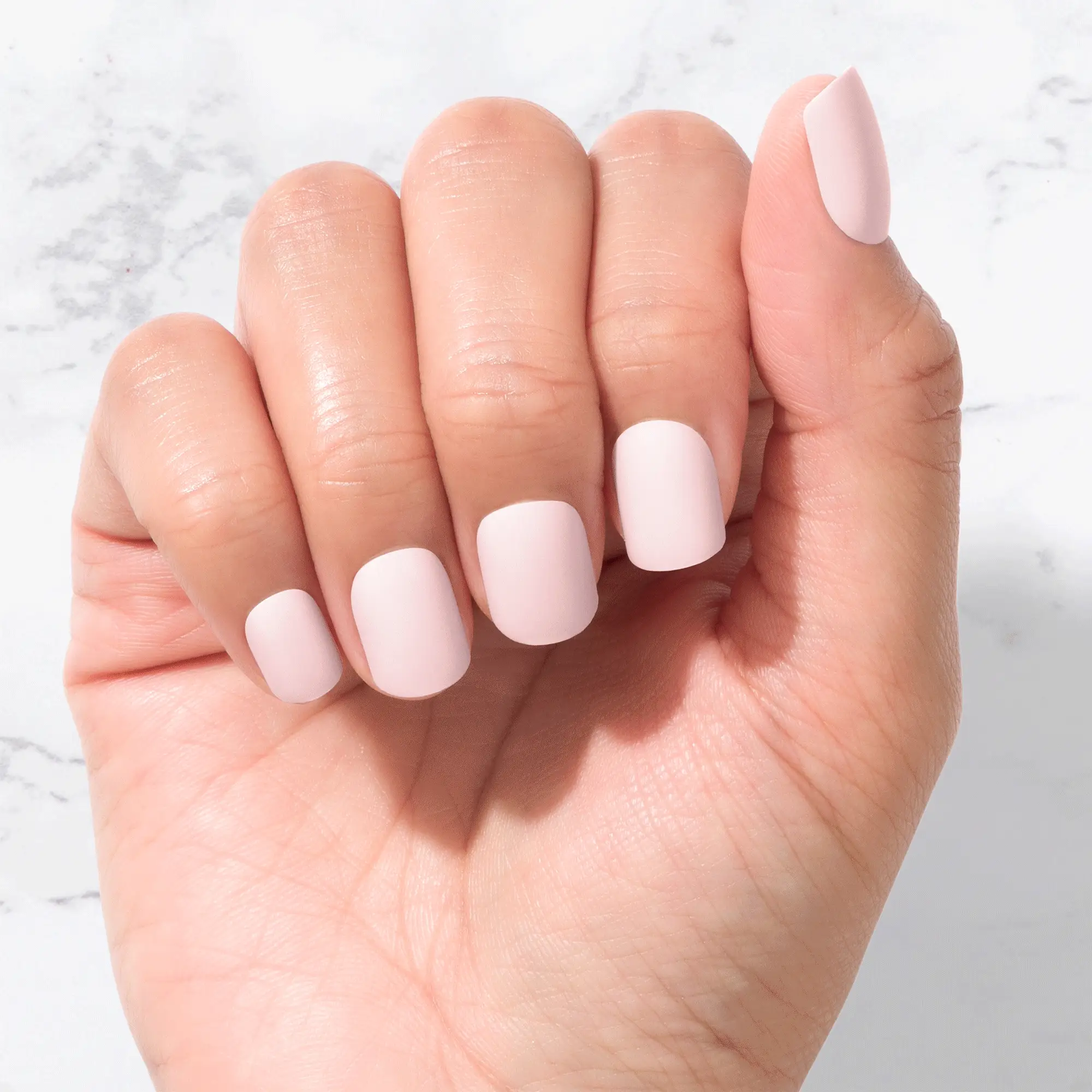 Pink Tint - Square Sustainable Nails - Image 3
